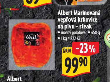 MARINOVAN VEPOV KRKOVICE NA PIVU - STEAK