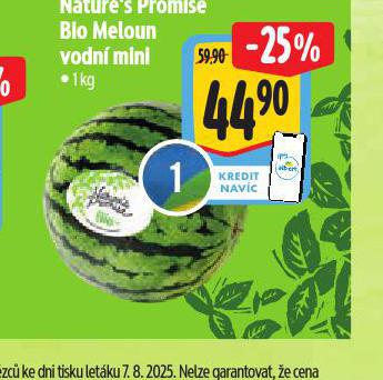 BIO MELOUN VODN MINI