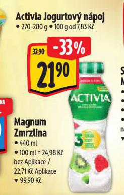 ACTIVIA JOGURTOV NPOJ