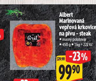 MARINOVAN VEPOV KRKOVICE NA PIVU STEAK