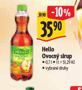 HELLO OVOCN SIRUP
