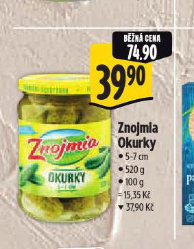 ZNOJMIA OKURKY