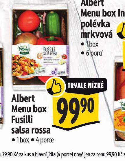 ALBERT MENU BOX FUSILLI SALSA ROSSA