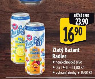 PIVO ZLAT BAANT RADLER