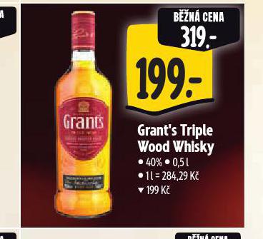GRANTS TRIPLE WOOD WHISKY