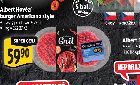 ALBERT HOVZ BURGER AMERICANO STYLE
