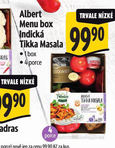 MENU BOX INDICK TIKKA MASALA