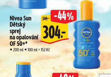 NIVEA SUN DTSK SPREJ NA OPALOVN