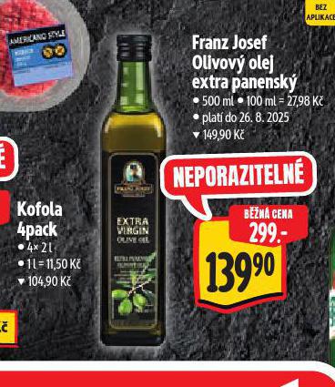 FRANZ JOSEF OLIVOV OLEJ EXTRA PANENSK