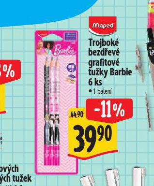 TROJBOK BEZDEV GRAFITOV TUKY BARBIE 6 KS