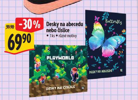 DESKY NA ABECEDU NEBO SLICE