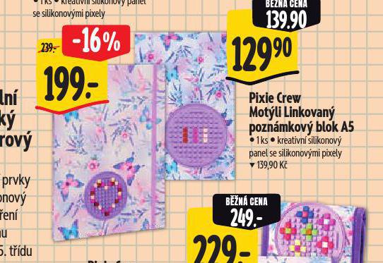 PIXIE CREW MOTLI LINKOVAN POZNMKOV BLOK A5