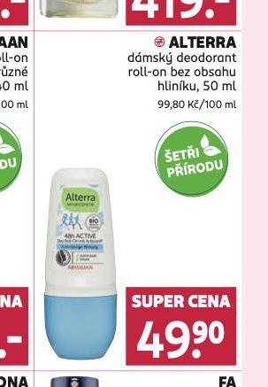 ALTERRA DEODORANT