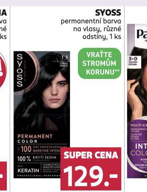 SYOSS PERMANENTN BARVA NA VLASY