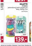 GILLETTE 3 COLORS JEDNORZOV HOLIC STROJKY
