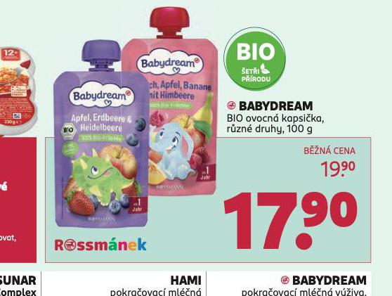BABYDREAM BIO OVOCN KAPSIKY
