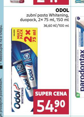 ODOL WHITENING ZUBN PASTA