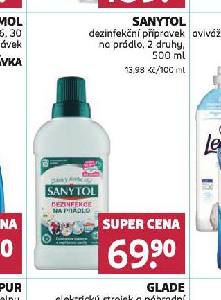 SANYTOL DEZINFEKN PPRAVEK NA PRDLO