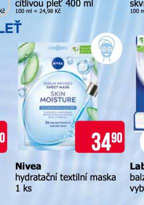 NIVEA HYDRATAN TEXTILN MASKA