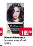LOREAL PRFRENCE BARVA NA VLASY