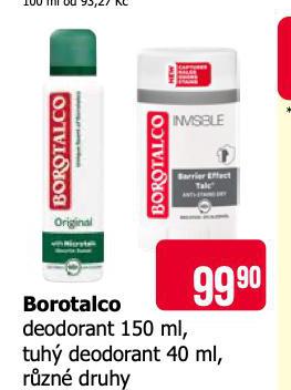 BOROTALCO DEODORANT, TUH DEODORANT