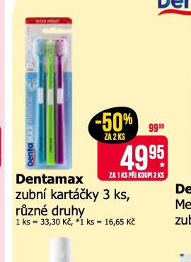 DENTAMAX ZUBN KARTKY