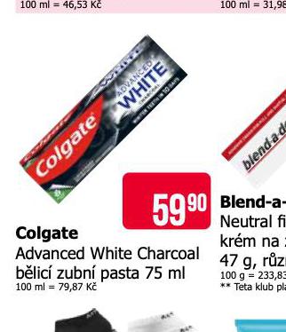 COLGATE ADVANCED WHITE ZUBN PASTA