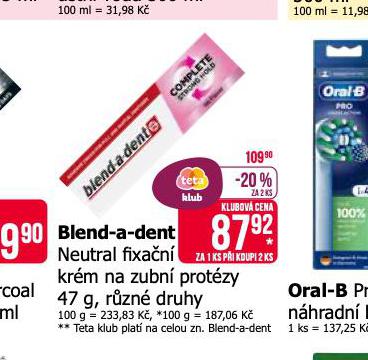 BLEND A DENT FIXAN KRM NA ZUBN NHRADU