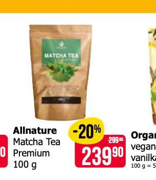 ALLNATURE MATCHA TEA PREMIUM