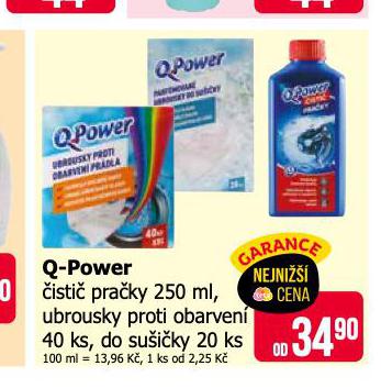 Q POWER ISTI PRAKY, UBROUSKY PROTI OBARVEN