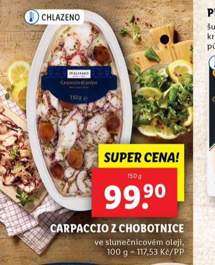 CARPACCIO Z CHOBOTNICE