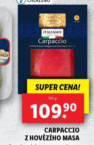 CARPACCIO Z HOVZHO MASA