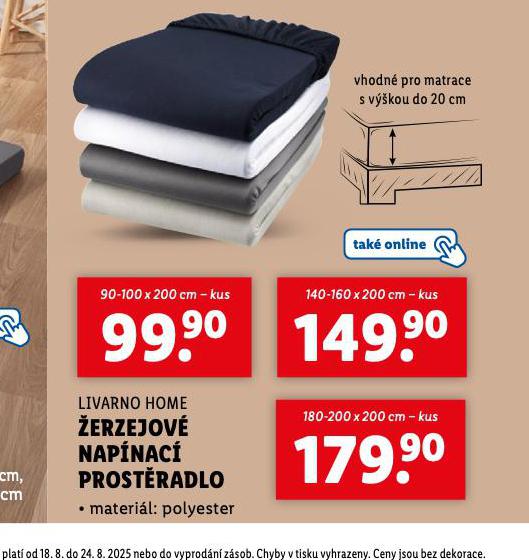 ERZEJOV NAPNAC PROSTRADLO 180-200 x 200 CM