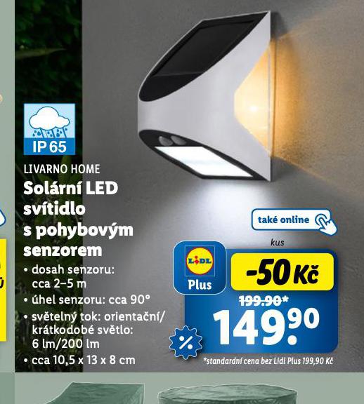SOLRN LED SVTIDLO S POHYBOVM SENZOREM