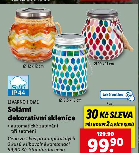 SOLRN DEKORATIVN SKLENICE