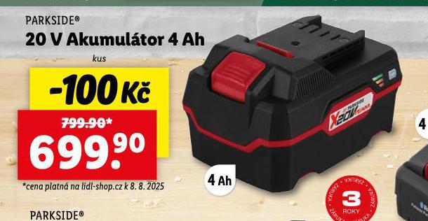 20 V AKUMULTOR 4 Ah