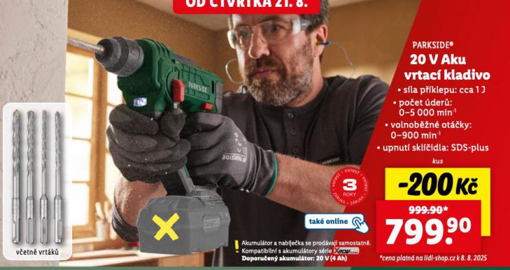 20 V AKU VRTAC KLADIVO