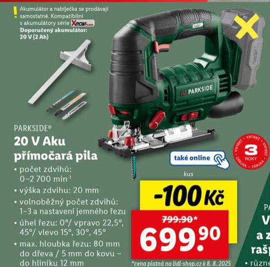 20 V AKU PMOAR PILA