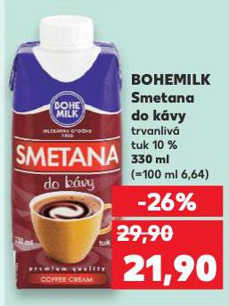 BOHEMILK SMETANA DO KVY
