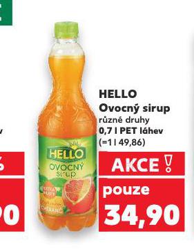 HELLO OVOCN SIRUP