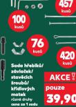 SADA STAVĚCÍCH ŠROUBŮ