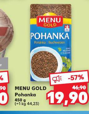 MENU GOLD POHANKA