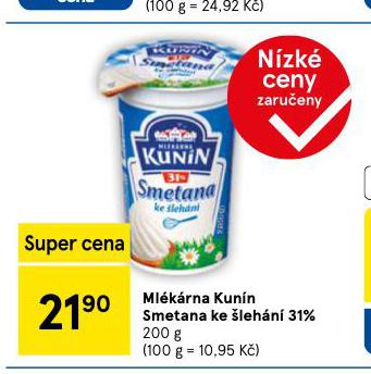 KUNN SMETANA KE LEHN 31%