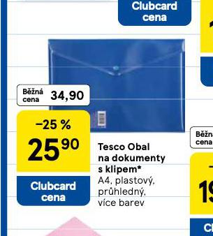 OBAL NA DOKUMENTY S KLIPEM
