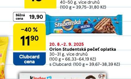 ORION STUDENTSK PEE OPLATKA