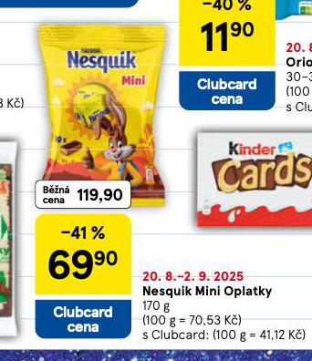 NESQUIK MINI OPLATKY