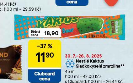NETSL KAKTUS SLADKOKYSEL ZMRZLINA