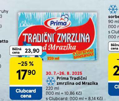 PRIMA TRADIN ZMRZLINA OD MRAZKA