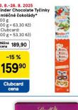 KINDER CHOCOLATE TYINKY Z MLN OKOLDY