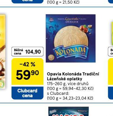 OPAVIA KOLONDA TRADIN LZESK OPLATKY